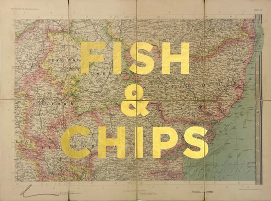 ALL THE PLACES i'VE EATEN FiSH AND CHiPS (GOLD LEAF)